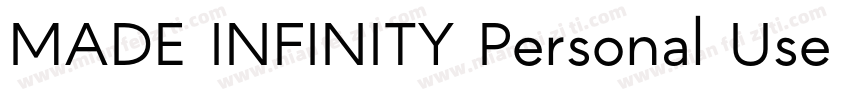 MADE INFINITY Personal Use Medium字体转换